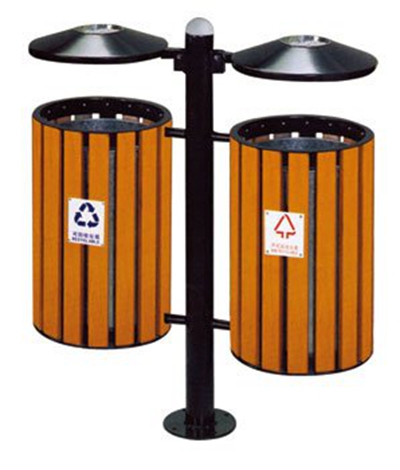 钢木垃圾桶 CX1-020