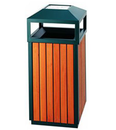 钢木垃圾桶CX1-027