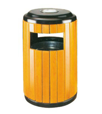 钢木垃圾桶CX1-028