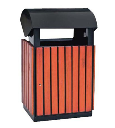 钢木垃圾桶CX1-036